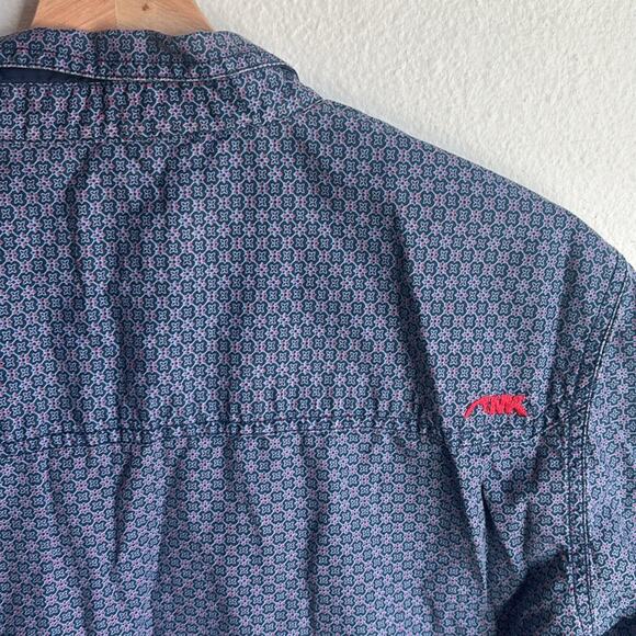 MOUNTAIN KHAKIS Mens Button Front Short Sleeve Print Shirt Size Large L - Picture 4 of 7